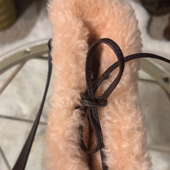 UGG Tan and Brown Shearling Crossbody Bag - Picture 4 of 10